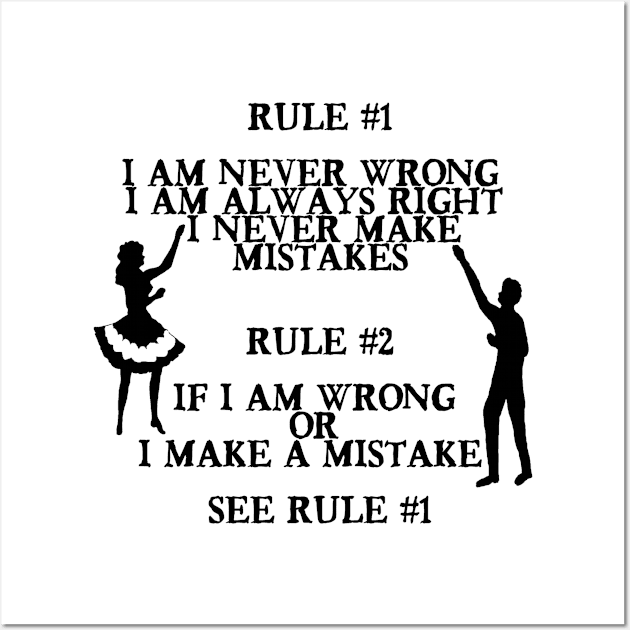 2 Rules BLK Wall Art by DWHT71